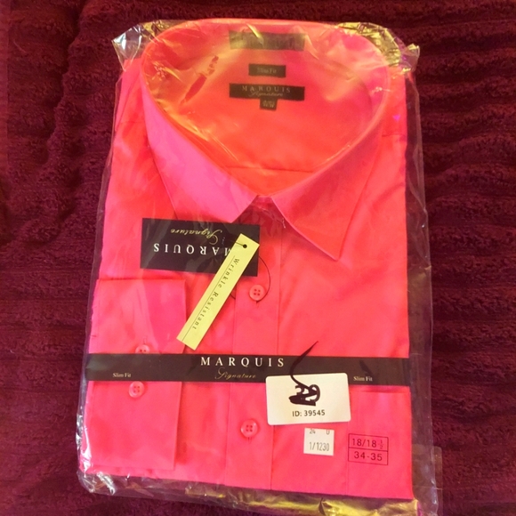 Is key slim fit dressed shirt in fuchsia - Picture 1 of 2